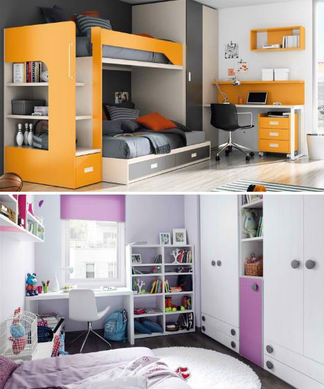 Compact & Colorful Kids Room Design Ideas by KIBUC | Boys bedroom .