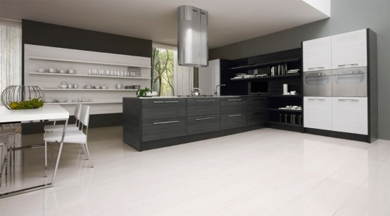 30 Black And White Kitchen Design Ideas - DigsDi