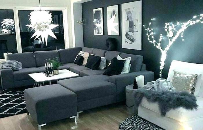 Living Room Layout And Decor White Modern Gray Cream Ideas Walls .