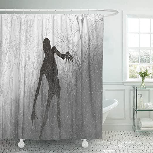 Amazon.com: Emvency Shower Curtain Polyester 66x72 Inches Demon 3D .