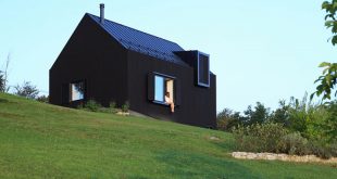 Black Wooden Country House With Modern Interiors - DigsDi