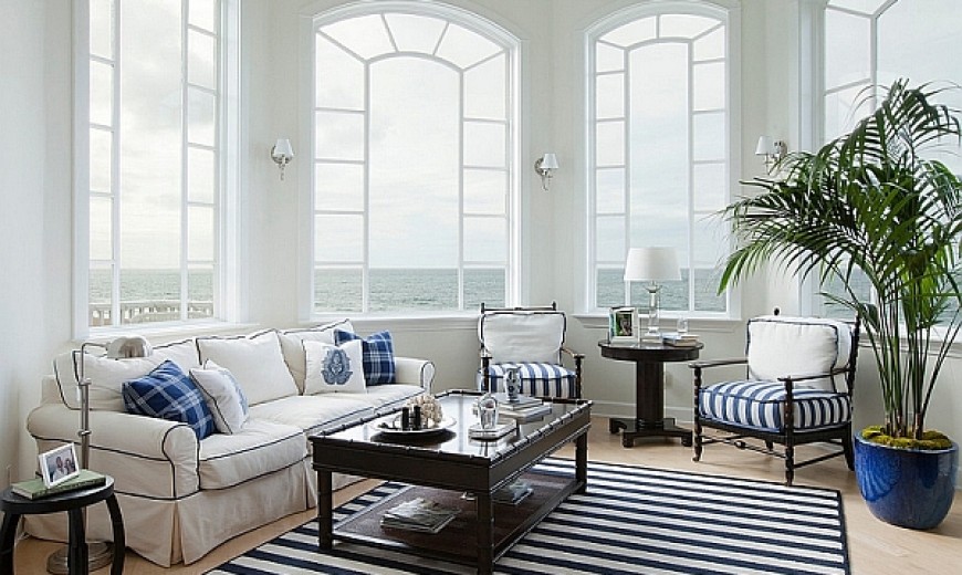 Blue And White Interiors: Living Rooms, Kitchens, Bedrooms And Mo