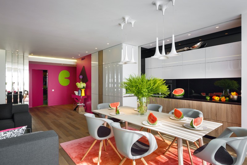 A Bright And Colorful Apartment For A Family In Russ