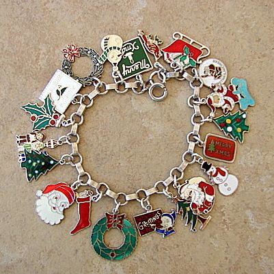 Christmas charm bracelet | Vintage charm bracelet, Christmas .