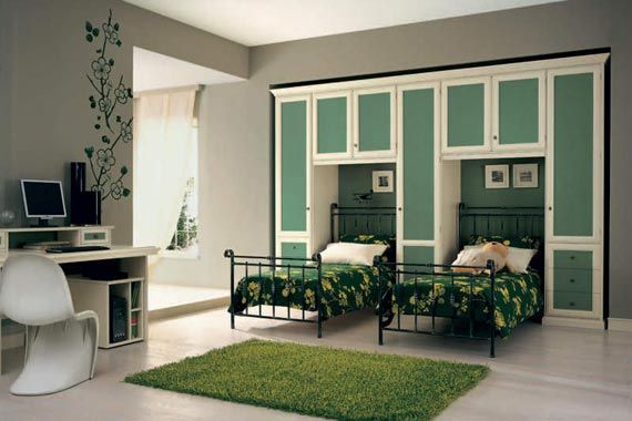 Lovely Two Classic Elegance Girls Teenage Bedroom Ideas Design in .