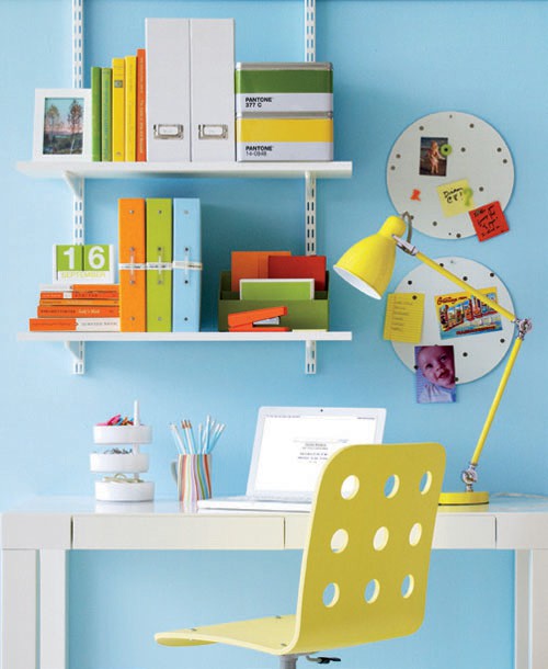 23 Colorful Home Office Design Ideas - DigsDi