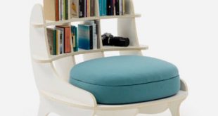 Comfy Chair With Built-In Bookshelves For Book Lovers - DigsDi