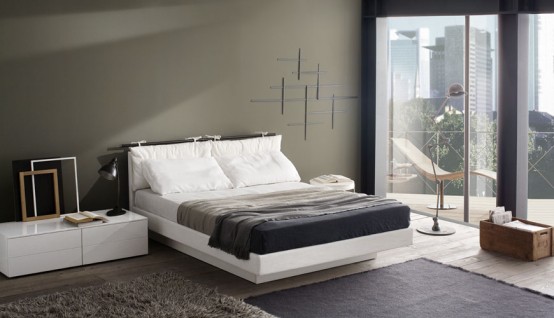 Contemporary Bedroom Layouts with MisuraEmme's Beds - DigsDi