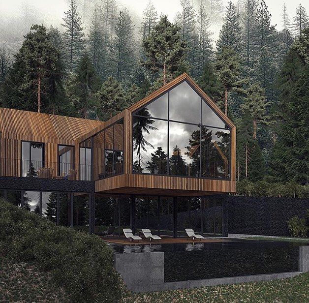 The 'Forest House' Render 🌲 Designed by U-STYLE Turnkey interior .