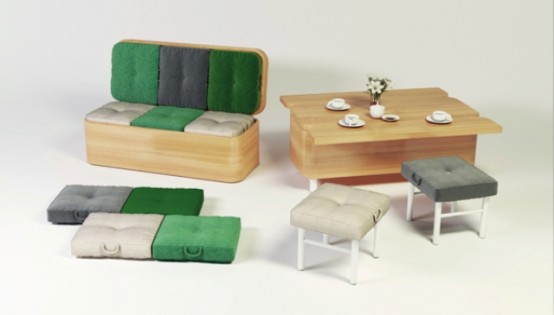 Convertible Sofa That Changes Into A Dining Table - DigsDi