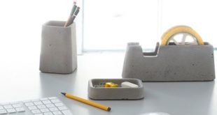 Cool Concrete Desk Accessories Collection | DigsDigs | Desk .