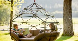 The Kodama Is a Giant Hanging Outdoor Lounger That Fits 4 People .