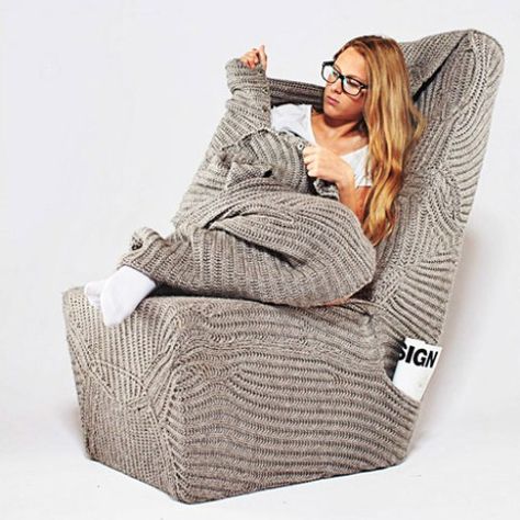 Cozy And Warm Armchair With A Woolen Blanket | Snuggle seat, Comfy .