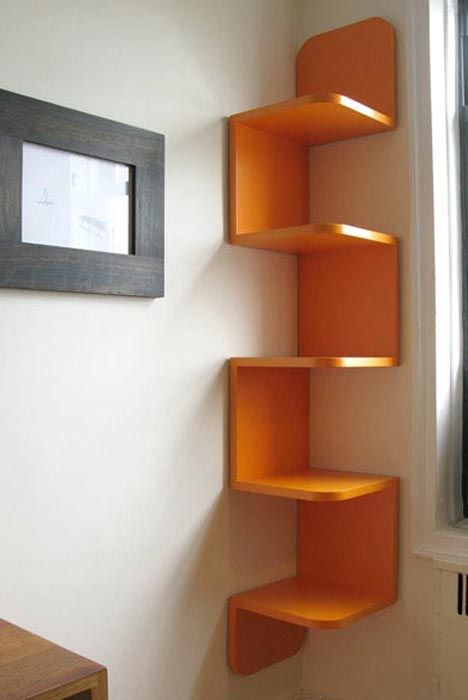 Corner shelving unit. Maybe my husband will build one for me? Wait .