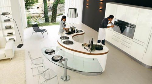 Compact Rounded Kitchen 1 For Small Modern Kitchen Design Idea .