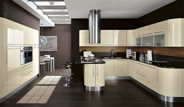 Venere Curved and Modern Kitchens by Record Cucine Interior .