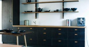 Dark Natural Wood Kitchen Furniture Collection - DigsDi