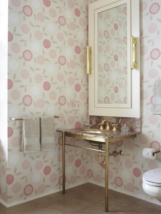 70 Delicate Feminine Bathroom Design Ideas - DigsDi