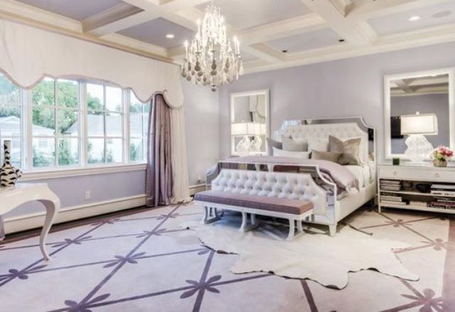 39 Delicate Home Décor Ideas With Lavender Color | Purple bedroom .