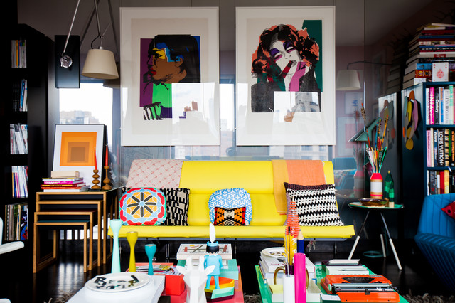 My Houzz: Color Breaks All the Rules in This NYC Apartment .