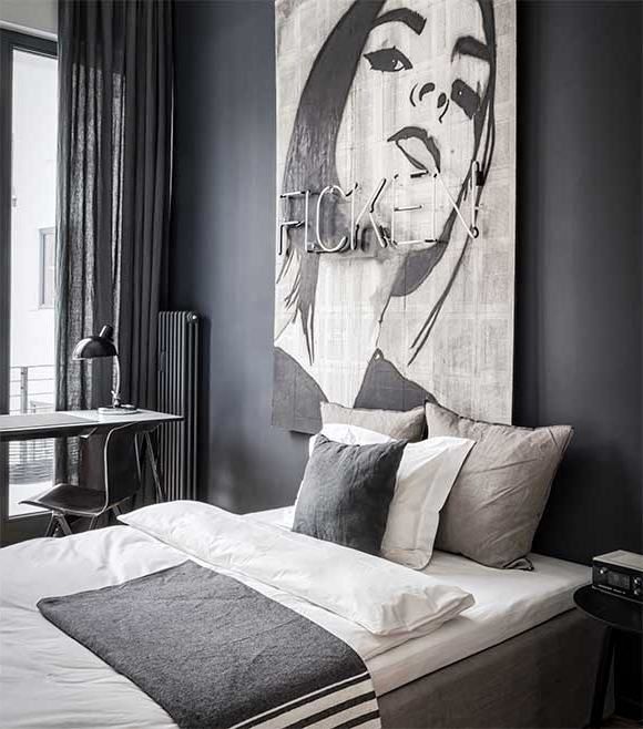 Edgy luxury apartment equipped with statement furniture pieces and .