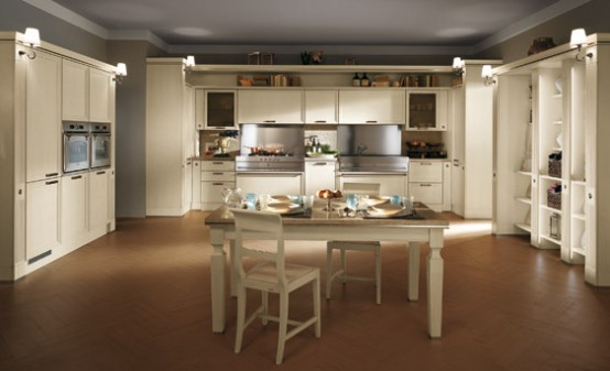 Elegant and Cozy Classic Kitchens - Absolute Classic by Scavolini .