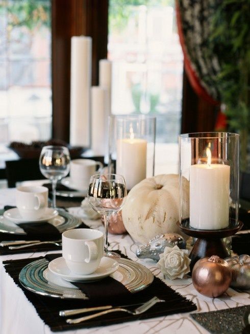 26 Elegant Black And White Thanksgiving Décor Ideas | Thanksgiving .