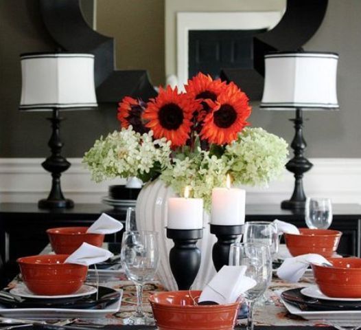 26 Elegant Black And White Thanksgiving Décor Ideas | DigsDigs .