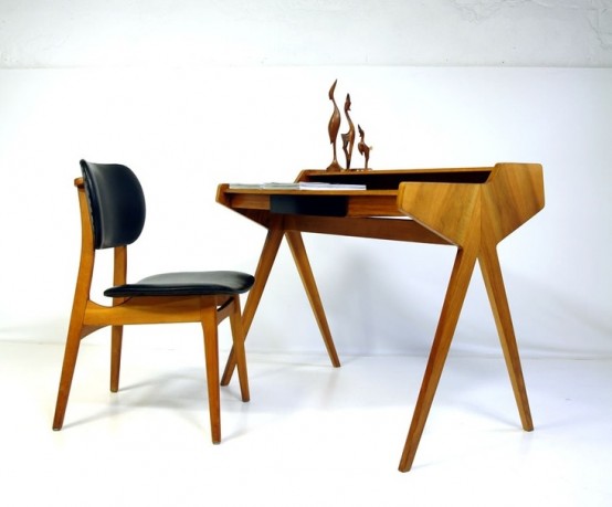 36 Elegant Mid-Century Desks To Get Inspired - DigsDi