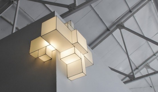 Flexible And Minimalist Cubic Ceiling Lamps - DigsDi