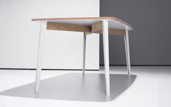 Flexible Modern Desk And Dining Table In One