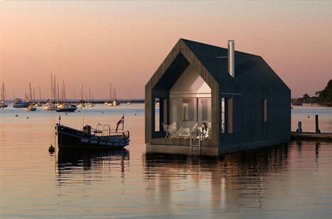 Barn-Shaped House Boats : floating house desi