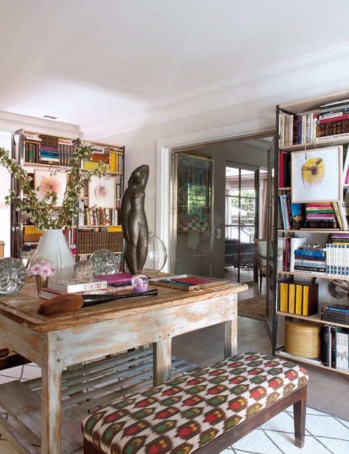 40 Floppy But Refined Boho Chic Home Office Designs - DigsDi