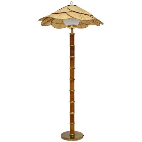 Rattan Floor Lamp By Ingo Maurer, 1970s, Germany For Sale, Exotic .