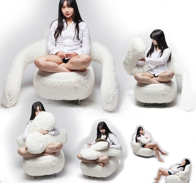 The 'Free Hug Sofa' Is Designed To Mimic The Feeling Of A Warm .