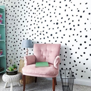 18+ Fun And Bright Polka Dot Home Decor Ideas #PolkaDotHomeDecor .