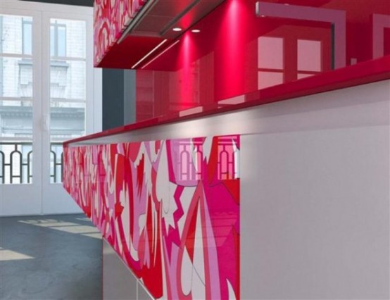 Fun And Colorful Kitchens With Crazy Patterns by Aster Cucine .