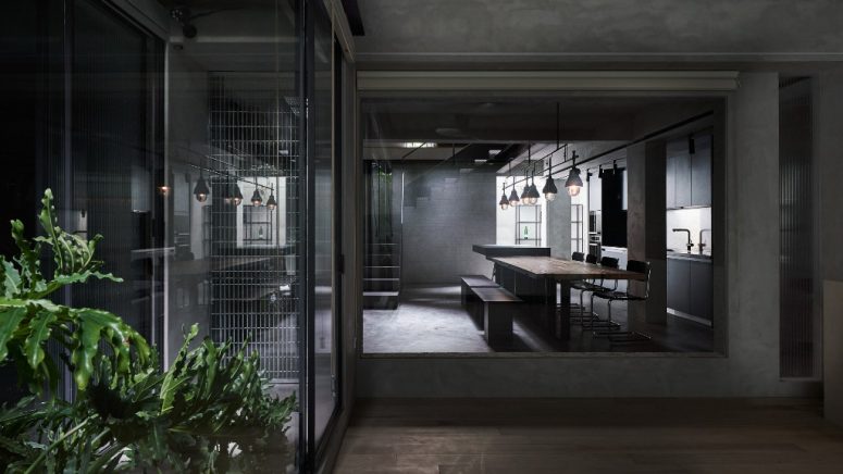 Minimalist And Industrial Moody Grey Apartment - DigsDi