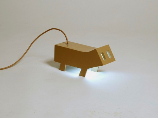 Funny Passa Cabos Lamp Inspired by Little Ferrets