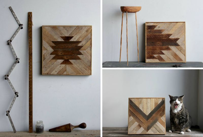 Geometric Wood Wall Panels - HAPPINESS IS.
