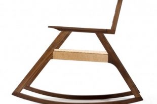 Giacomo Rocker Chair With Minimalist Design In White Oak - DigsDi