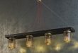 Grungy Industrial Jar Lamp For Men's Caves - DigsDi