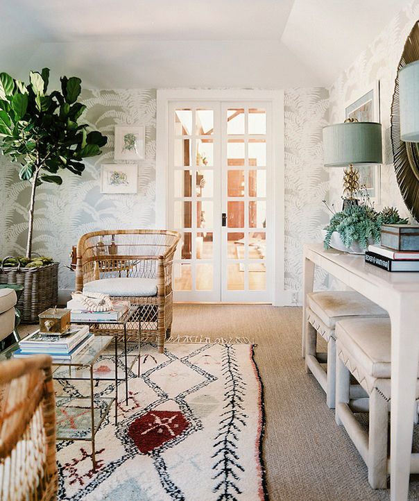 One Room Inspiration :: Vintage Eclectic Meets Beach Bungalow .