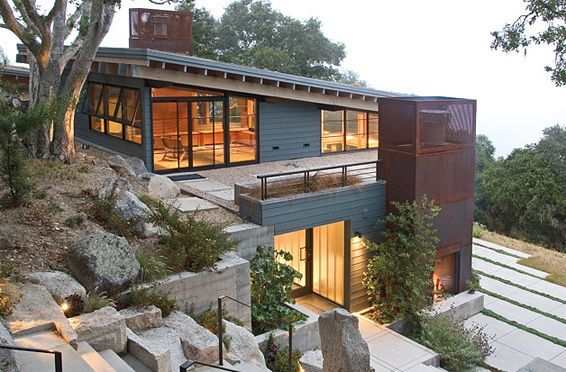 Prefab Homes For Hillside Slopes in 2020 | Architecture house .
