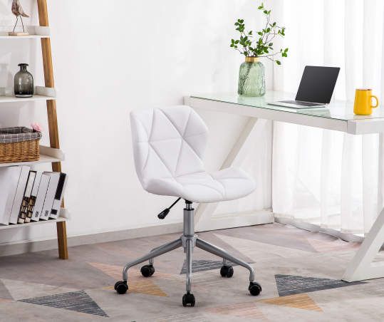 Just Home White Grid Chair with Spider Base - Big Lots | White .