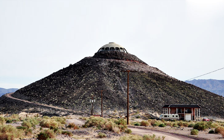 Huell Howser's California House Atop a 150-foot Desert Volcano Now .