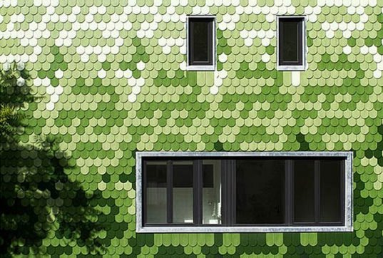 Solar-Powered Berlin Home Features a Camouflaging Pixelated Faca