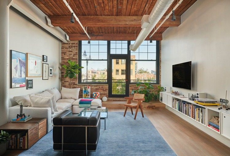 A Dated '90s-Style Loft Is Stripped Down to a Streamlined .