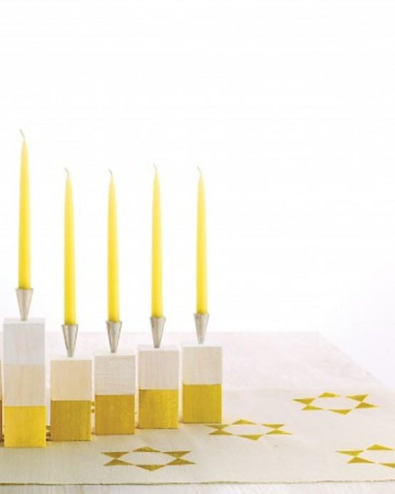 16 Ideas For Decorating Your Hanukkah With Candles - DigsDi