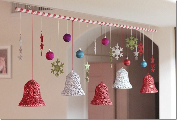 Christmas Bells and Balls Hanging Decoration - The Crafty Cupboard .